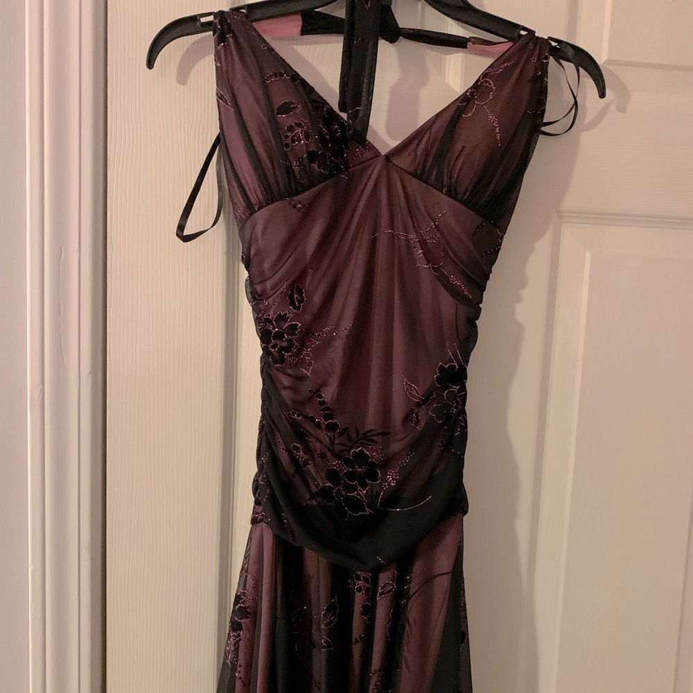 Juniors halter dress